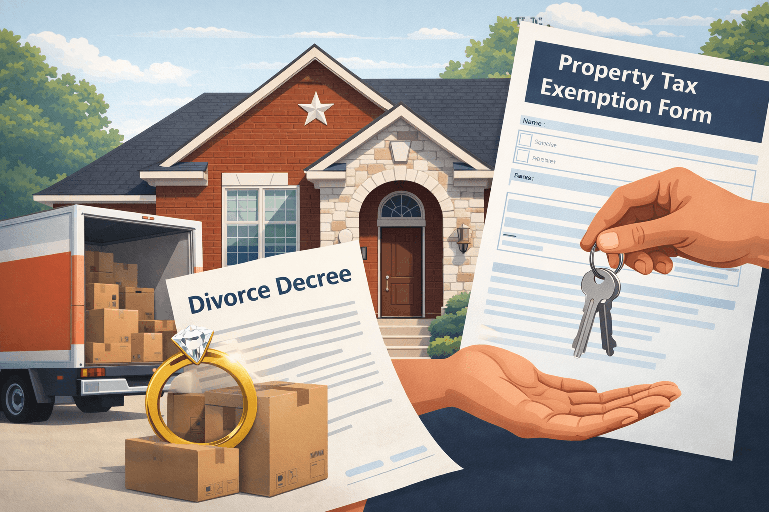 Texas Property Taxes After Divorce, Inheritance, or Moving